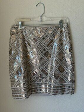 White Black House Market Gold Skirt
